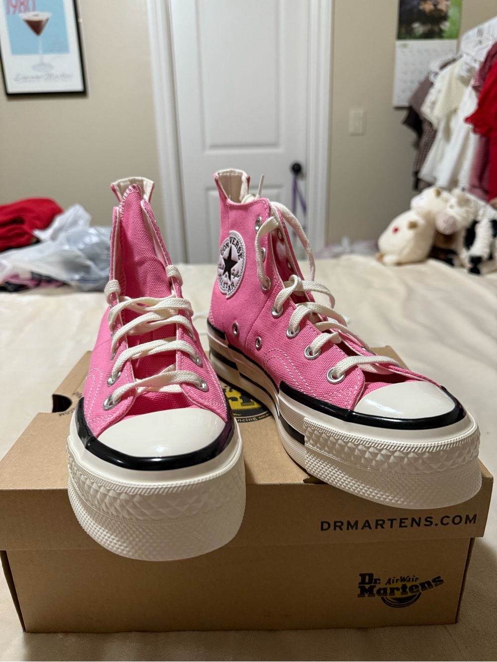 Converse Chuck 70s High Top Platform in Pink